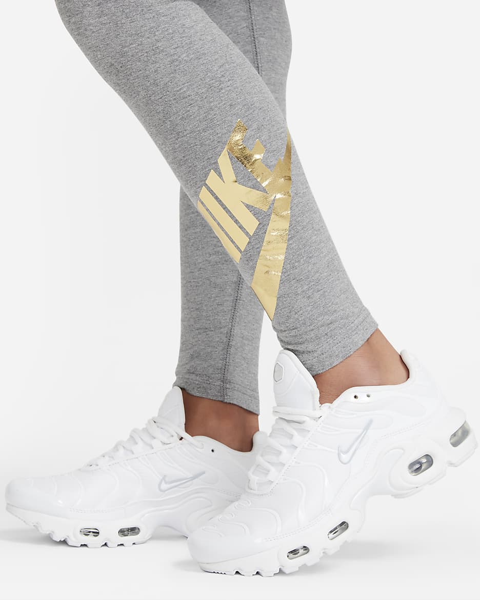 White and gold shops nike tights